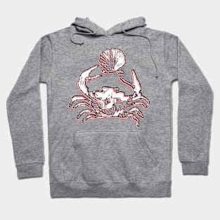 crab and pearl seafood delight crustacean charm ocean Hoodie